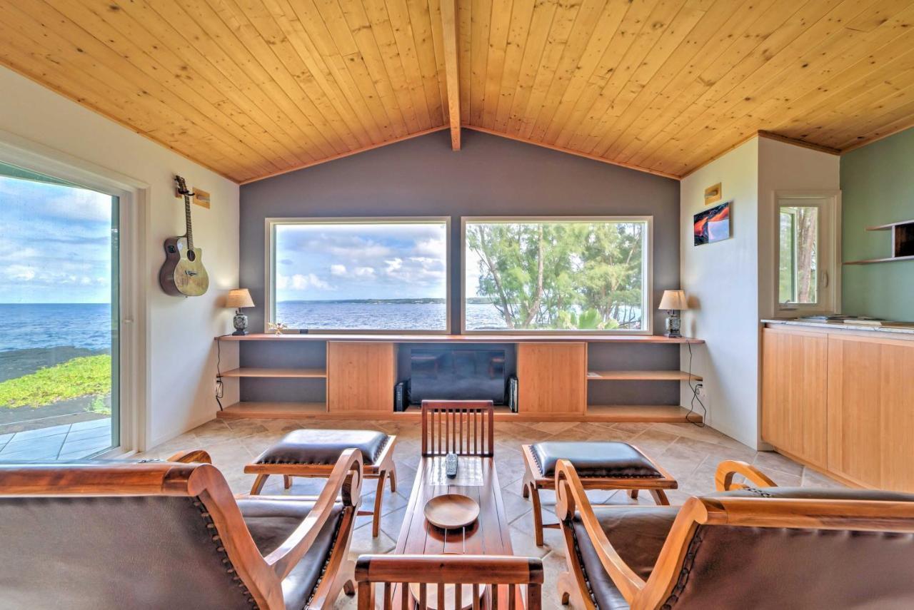 Direct Oceanfront, Big Island Home Keaau Exterior foto