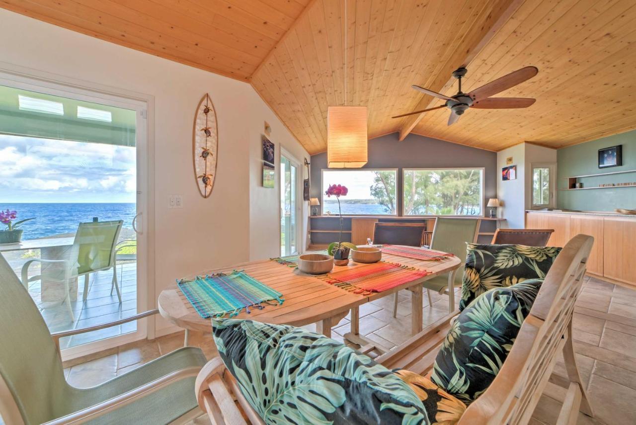 Direct Oceanfront, Big Island Home Keaau Exterior foto