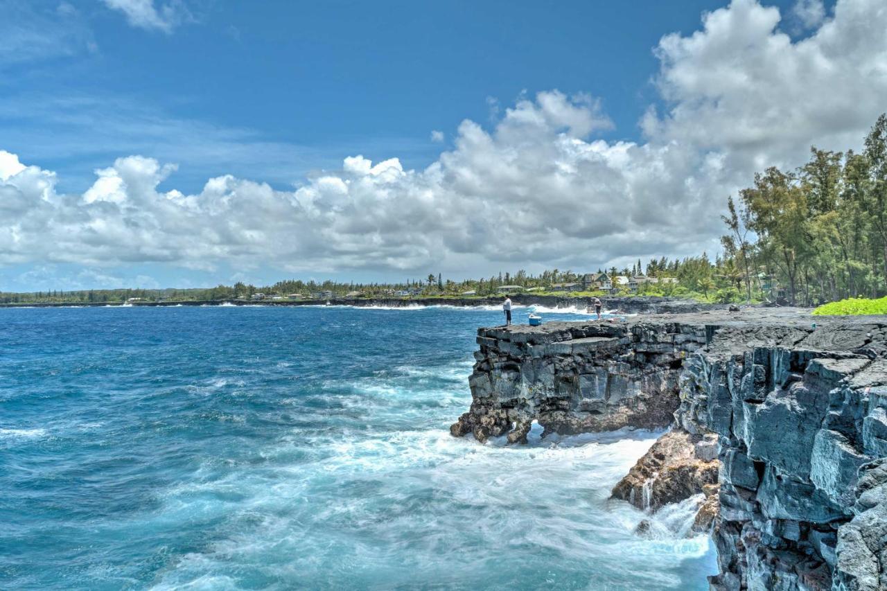 Direct Oceanfront, Big Island Home Keaau Exterior foto